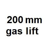 Standaard gaslift 200mm, zithoogte 47 - 65,5cm