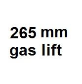 Gaslift 265mm, zithoogte 53 - 79cm