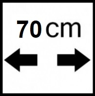 70 cm