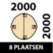 200x200cm - 8 Plaatsen