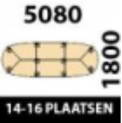 508x480cm - 16/18 Plaatsen