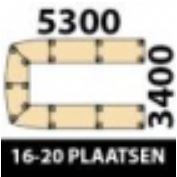 530x340cm - 16/20 Plaatsen