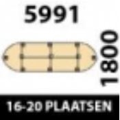 599.1x180cm - 16/20 Plaatsen