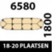 658x180cm - 18/20 Plaatsen