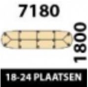 718x180cm - 18/24 Plaatsen