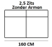 2.5-Zits Zonder Armen