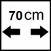 70 cm