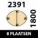 239.1x180cm - 8 Plaatsen