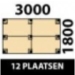 300x180cm - 12 Plaatsen