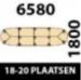 658x180cm - 18/20 Plaatsen