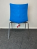 Scab Zebra Bicolore 4 stoel, blauw en wit 61080
