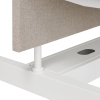 Akoestische tussenwand t.b.v. duo XFB3 met zwart (Z) aluminium kader (5 cm dik) 180x70 cm incl. magneet set zwart t.b.v. montage 71641