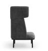 Akoestische loungebank 1-zits met tafeloptie 75280