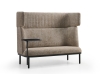 Akoestische loungebank 2-zits met tafeloptie 75236