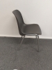 Kantinestoel 4-poots chroom/antraciet 70999