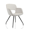 Vergaderstoel in bouclé stoffering 70394