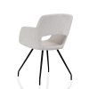 Vergaderstoel in bouclé stoffering 70396