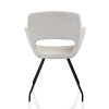 Vergaderstoel in bouclé stoffering 70397