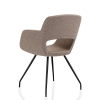 Vergaderstoel in bouclé stoffering 70402
