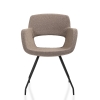 Vergaderstoel in bouclé stoffering 70403