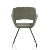 Vergaderstoel in bouclé stoffering 70405