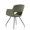 Vergaderstoel in bouclé stoffering 70406