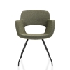Vergaderstoel in bouclé stoffering 70408