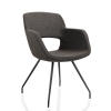 Vergaderstoel in bouclé stoffering 70409
