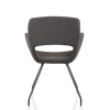 Vergaderstoel in bouclé stoffering 70410