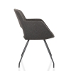 Vergaderstoel in bouclé stoffering 70411
