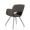 Vergaderstoel in bouclé stoffering 70412