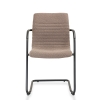 Slede vergaderstoel in bouclé stoffering 71077