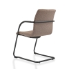 Slede vergaderstoel in bouclé stoffering 71080