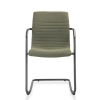 Slede vergaderstoel in bouclé stoffering 71082