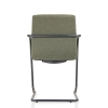 Slede vergaderstoel in bouclé stoffering 71084