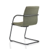 Slede vergaderstoel in bouclé stoffering 71085