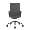 Design bureaustoel in mesh stoffering zwart 70429
