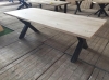 Eiken tafel met U of X poot 32557