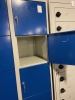 Locker 10-deurs vierkant blauw incl. sleutel 61451