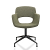 Vergaderstoel in bouclé stoffering 69734
