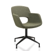 Vergaderstoel in bouclé stoffering 69735