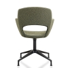 Vergaderstoel in bouclé stoffering 69737