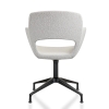 Vergaderstoel in bouclé stoffering 69745