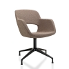 Vergaderstoel in bouclé stoffering 69741