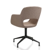 Vergaderstoel in bouclé stoffering 69743