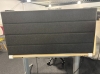 Akoestische scheidingswand 120cm antraciet 76384