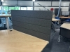 Akoestische scheidingswand 120cm antraciet 76381
