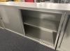 Schuifdeurkast 160x75cm grijs (Gebruikt) 76159