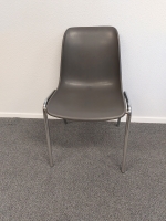 Kantinestoel 4-poots chroom/antraciet