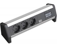 Desk Power Strip 3x stroom + 2x data